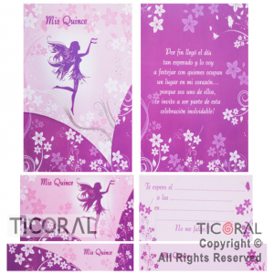 INV 15 A�OS 7183-1 HADA VIOLET EN FONDO ROS x 10